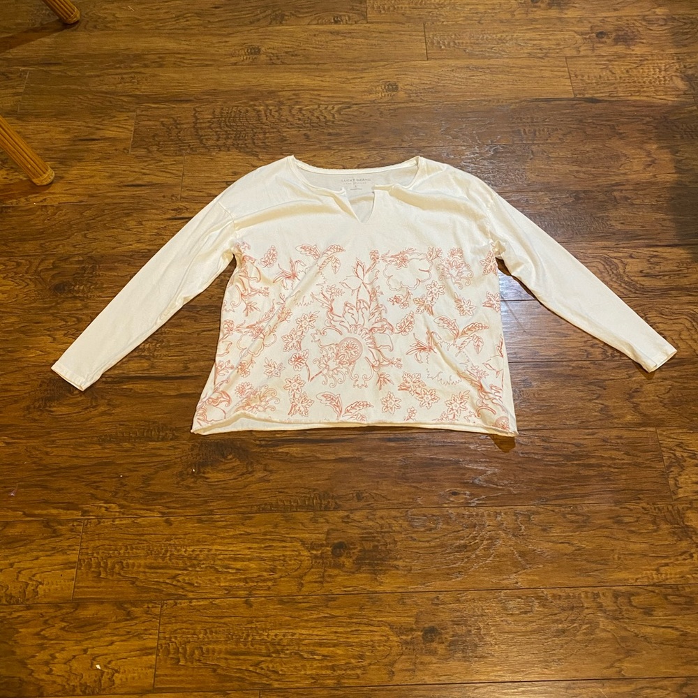Lucky Brand Floral Long Sleeve Top